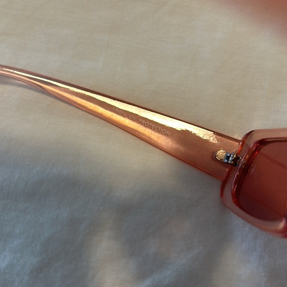 NWOT Nordstrom Rectangular Hot Pink Sunglasses OS